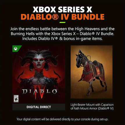 Microsoft Xbox Series X 1TB Console Diablo IV Bundle Black