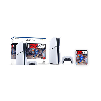 Sony PlayStation 5 Console - NBA 2K26 Bundle - Includes DualSense Wireless Controller - 4K Gaming System